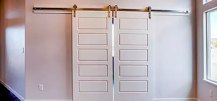 Glass Barn Door with Installation Hardware Kit Sparks
